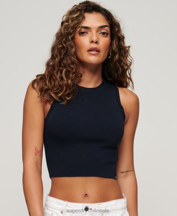 mujer Superdry Armada camiseta sin mangas de punto fino 2R68Z1978