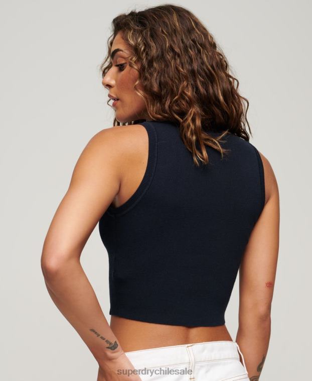 mujer Superdry Armada camiseta sin mangas de punto fino 2R68Z1978