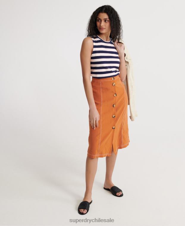 mujer Superdry Armada chaleco de rayas de verano 2R68Z3087