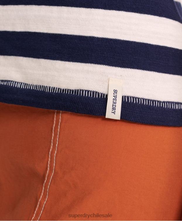 mujer Superdry Armada chaleco de rayas de verano 2R68Z3087
