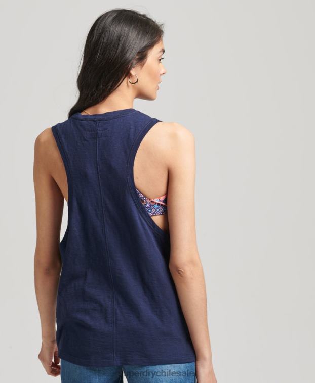 mujer Superdry Armada chaleco ranchero surf vintage de algodón orgánico 2R68Z6768