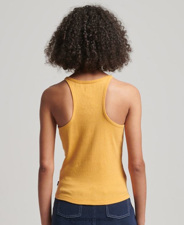 mujer Superdry amarillo chaleco de corredor 2R68Z2945