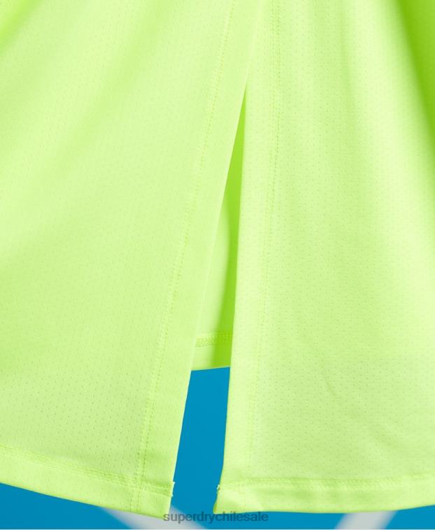 mujer Superdry amarillo tops de chaleco de gimnasio de entrenamiento 2R68Z3082