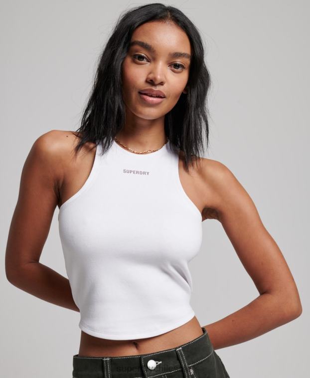 mujer Superdry blanco chaleco code tech racer 2R68Z2965