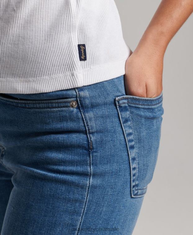 mujer Superdry blanco chaleco de corredor 2R68Z2895