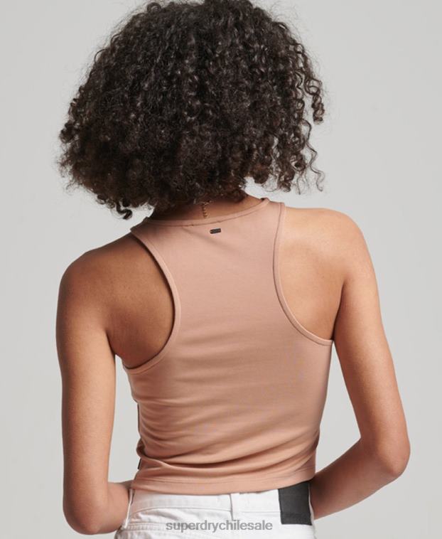 mujer Superdry desnudo playera sin mangas con diseño de jersey de estudios 2R68Z2989