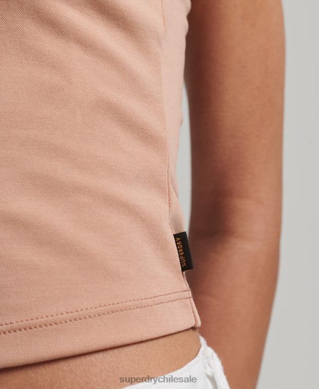 mujer Superdry desnudo playera sin mangas con diseño de jersey de estudios 2R68Z2989
