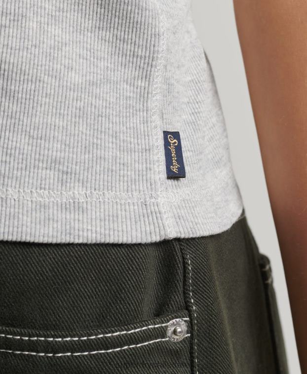 mujer Superdry gris chaleco de corredor 2R68Z2900