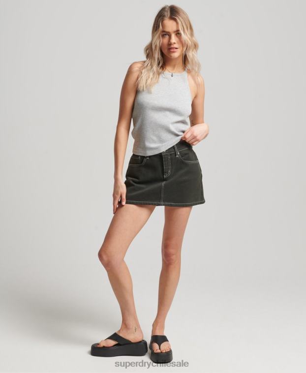 mujer Superdry gris chaleco de corredor 2R68Z2900