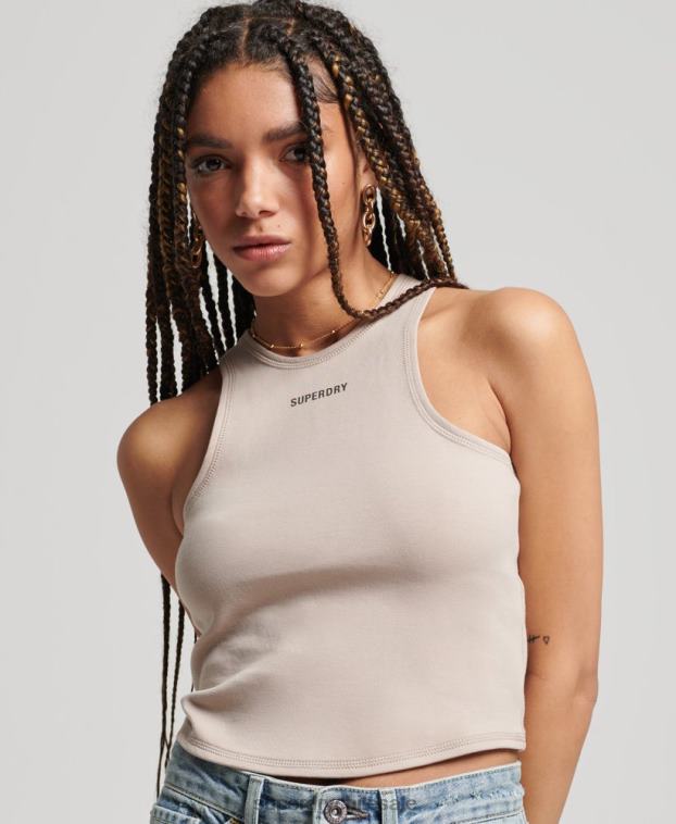 mujer Superdry gris claro chaleco code tech racer 2R68Z2960