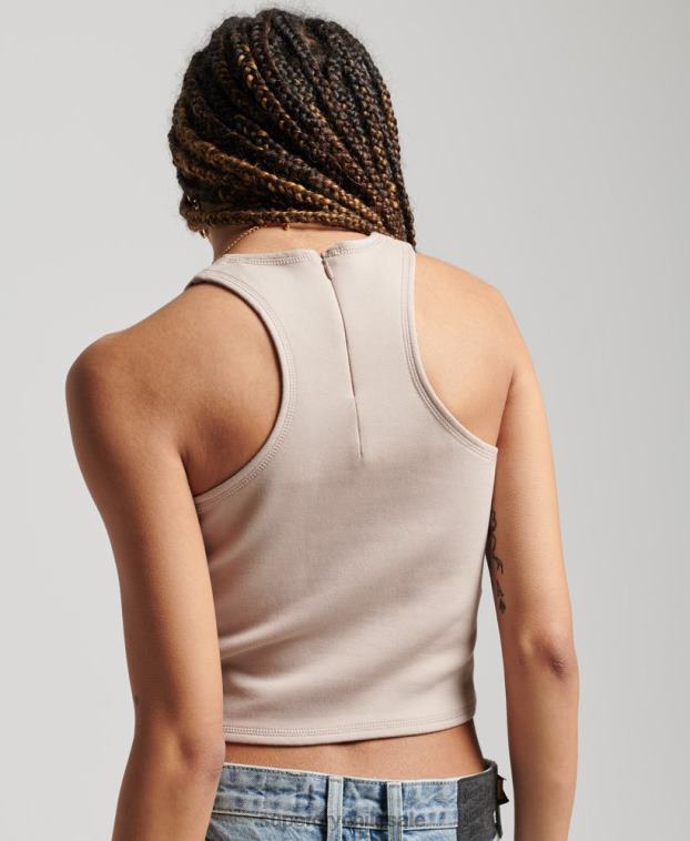 mujer Superdry gris claro chaleco code tech racer 2R68Z2960