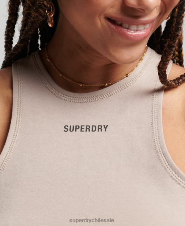 mujer Superdry gris claro chaleco code tech racer 2R68Z2960