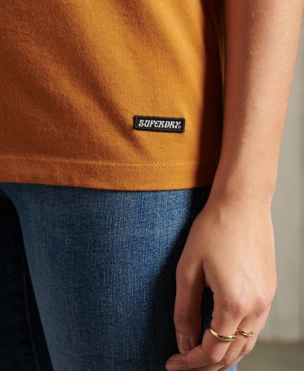 mujer Superdry naranja camiseta sin mangas de banda bohemia 2R68Z3081