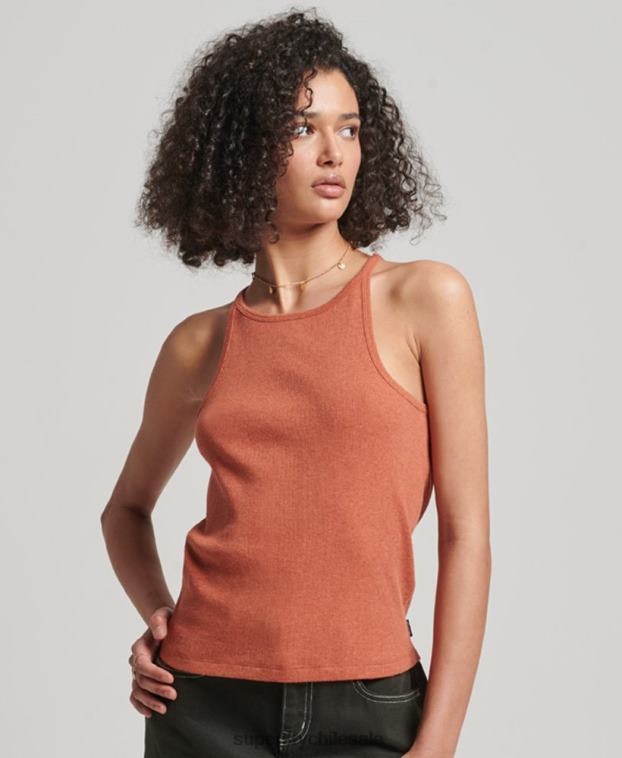 mujer Superdry naranja chaleco de corredor 2R68Z2912