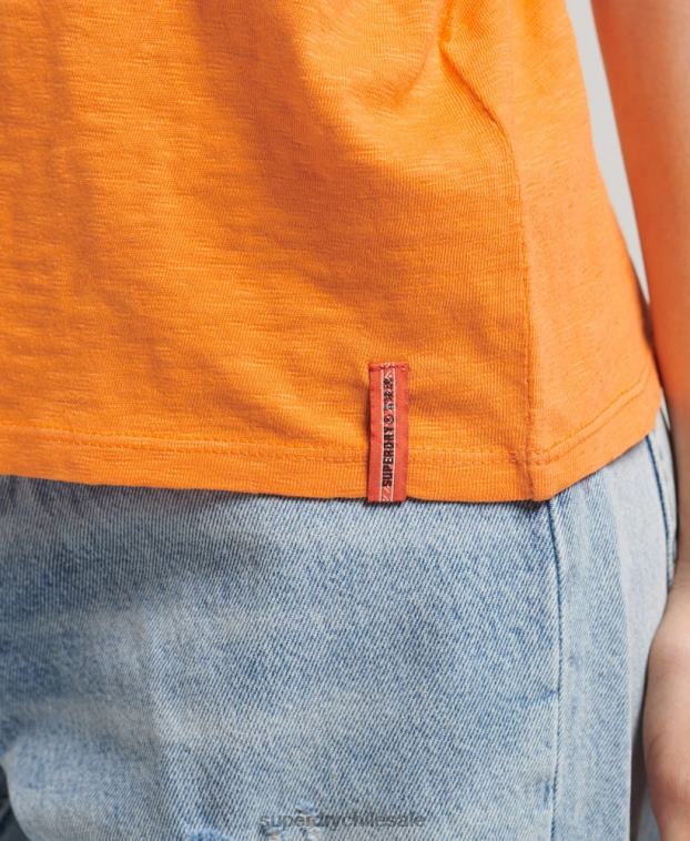mujer Superdry naranja chaleco ranchero surf vintage de algodón orgánico 2R68Z6573