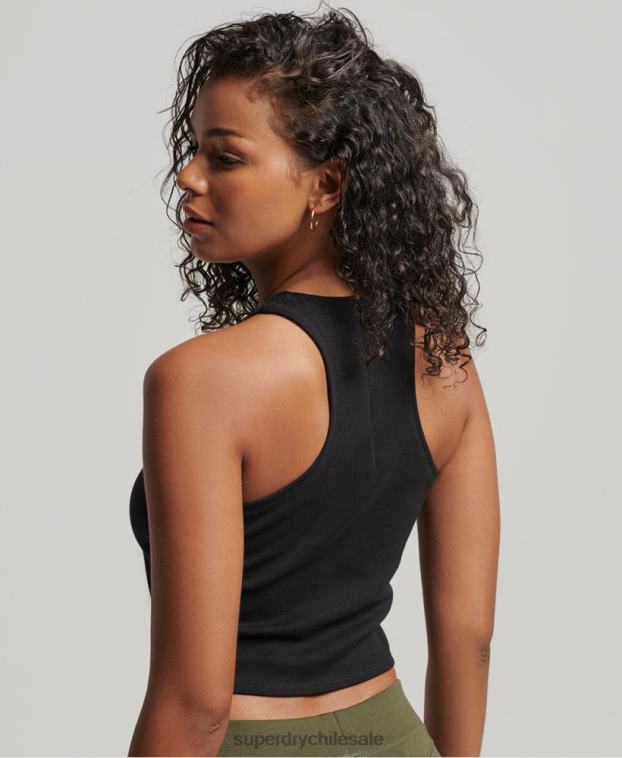 mujer Superdry negro chaleco code tech racer 2R68Z2990