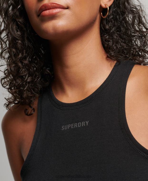 mujer Superdry negro chaleco code tech racer 2R68Z2990