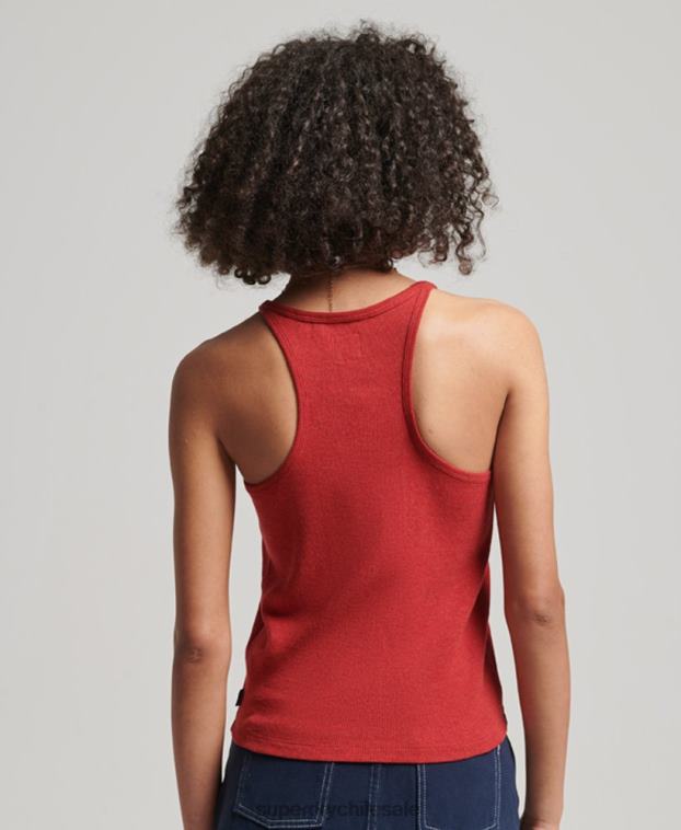 mujer Superdry rojo chaleco de corredor 2R68Z2924