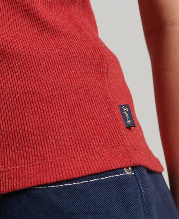 mujer Superdry rojo chaleco de corredor 2R68Z2924