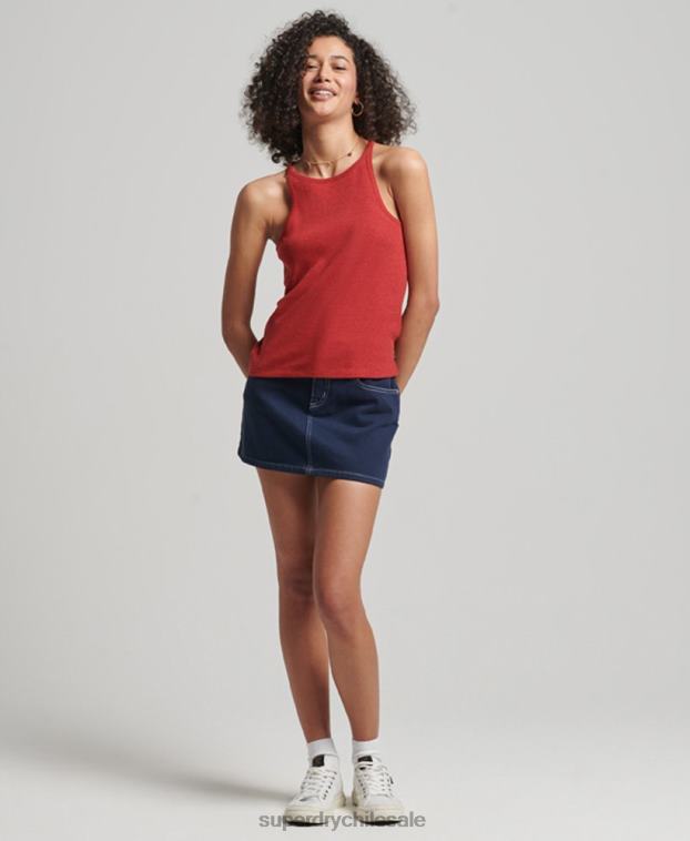 mujer Superdry rojo chaleco de corredor 2R68Z2924