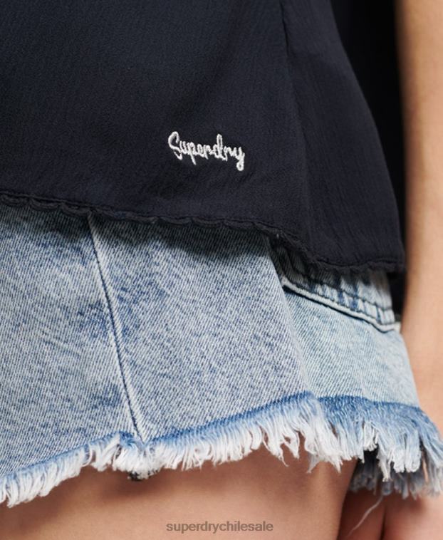 mujer Superdry Armada camiseta halter de playa 2R68Z2033
