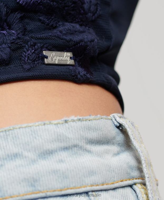 mujer Superdry Armada corsé con bordado floral 2R68Z2872