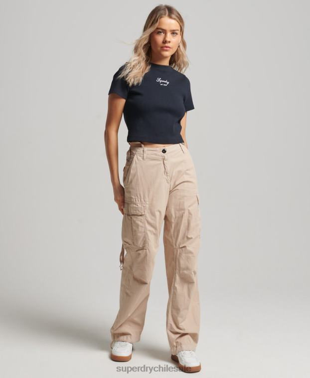 mujer Superdry Armada top corto code heritage 2R68Z3016