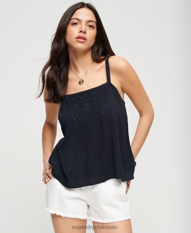 mujer Superdry Armada top de tirantes bordado 2R68Z2087