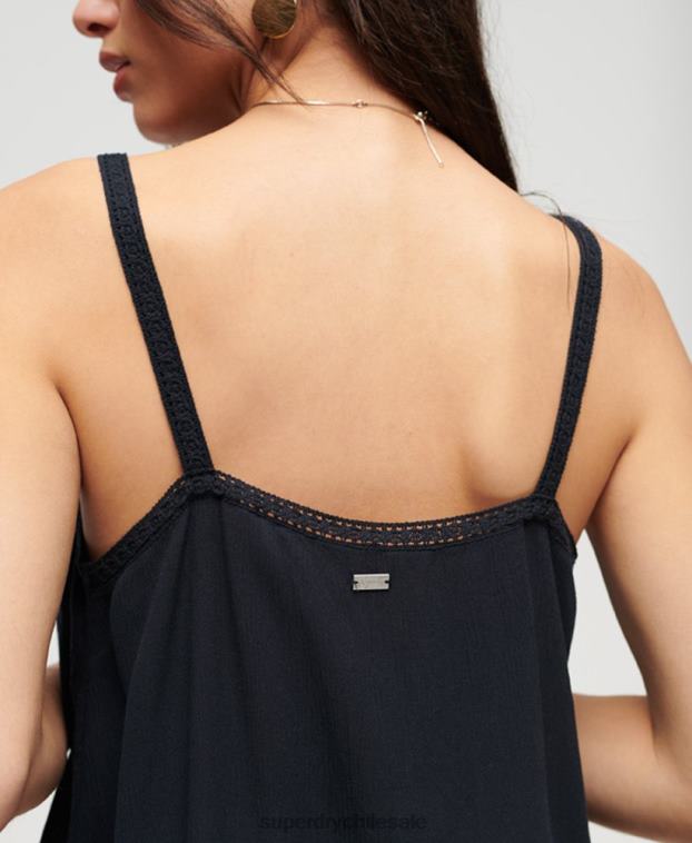 mujer Superdry Armada top de tirantes bordado 2R68Z2087
