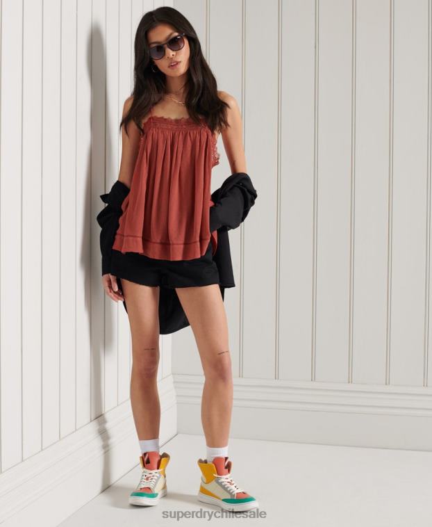 mujer Superdry naranja camisola alana 2R68Z3044