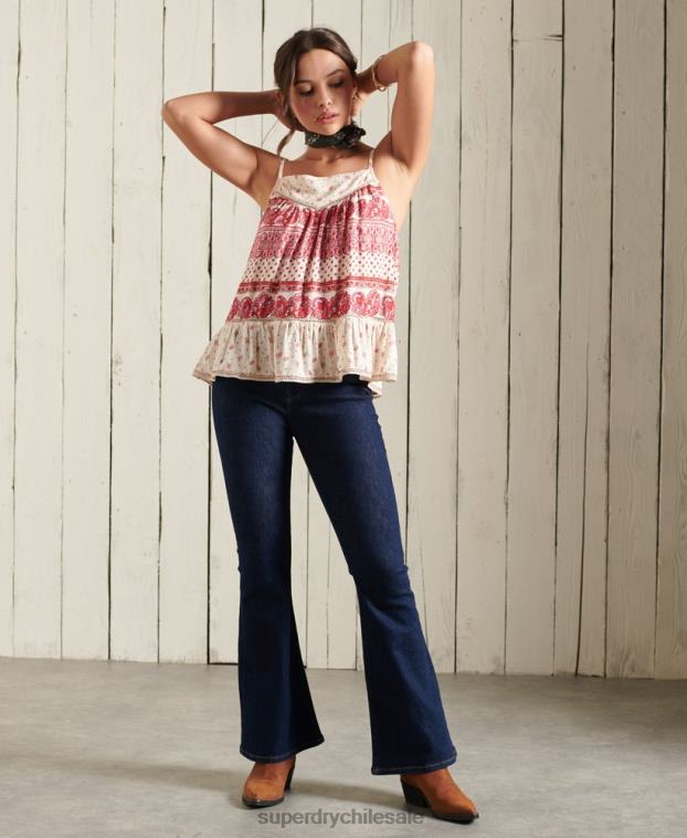 mujer Superdry rosa camisola ameera 2R68Z3043