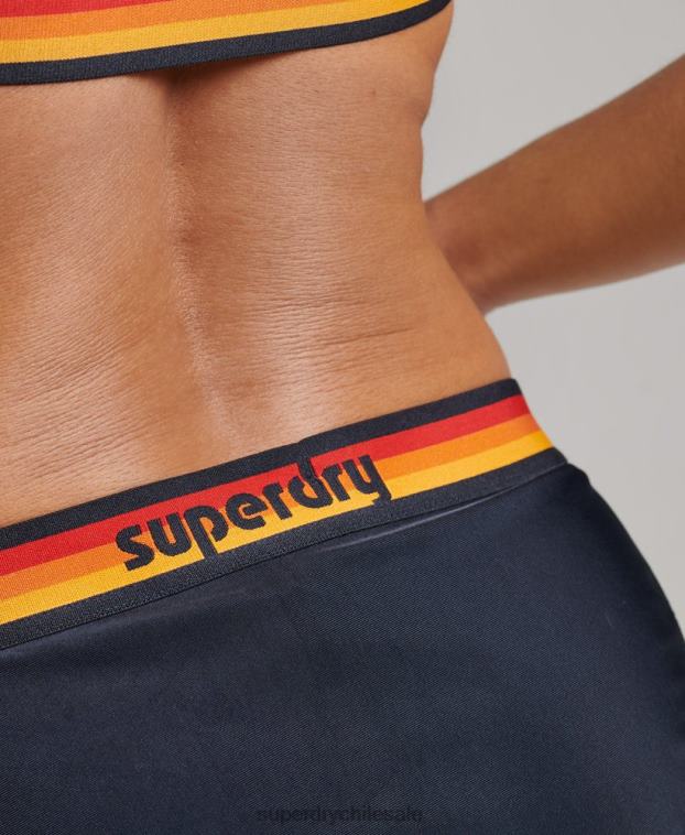 mujer Superdry Armada braguitas de bikini recicladas con logo vintage 2R68Z3187