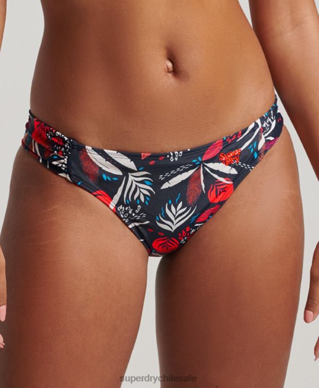 mujer Superdry Armada braguitas de bikini recicladas fruncidas 2R68Z3183