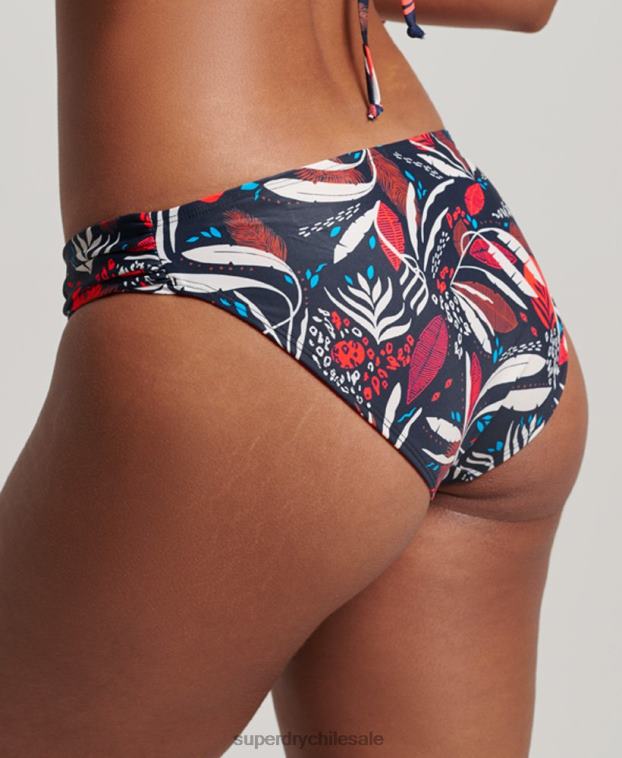 mujer Superdry Armada braguitas de bikini recicladas fruncidas 2R68Z3183