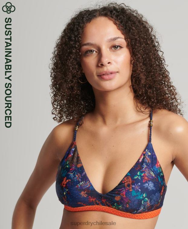mujer Superdry Armada parte de arriba de bikini tropical vintage 2R68Z6520