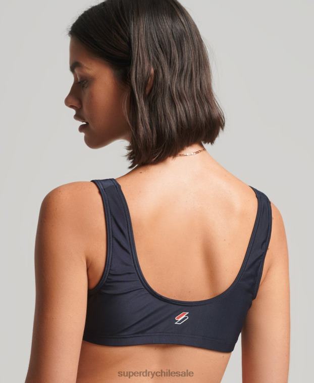 mujer Superdry Armada top de bikini reciclado esencial 2R68Z3220