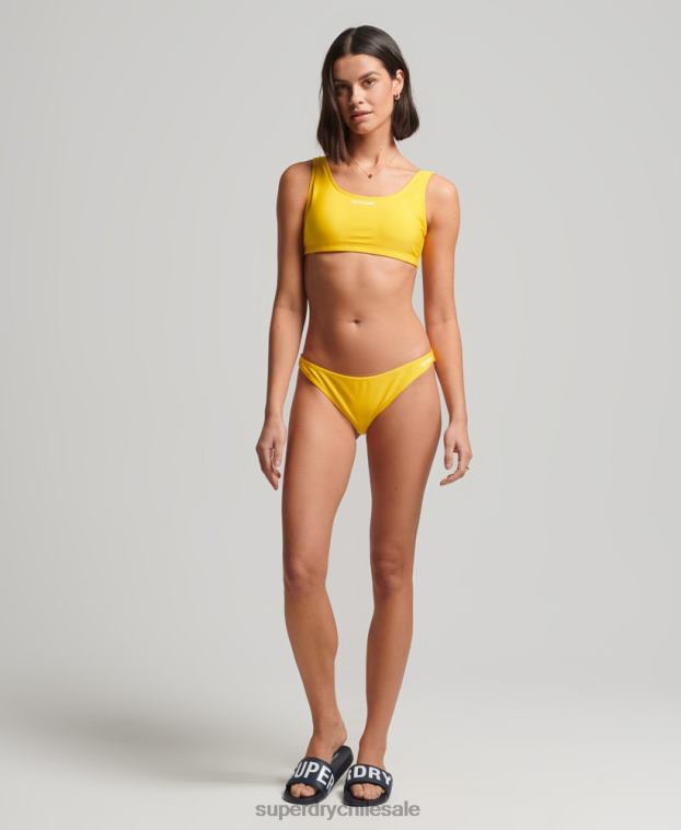 mujer Superdry amarillo braguitas de bikini esenciales 2R68Z3229