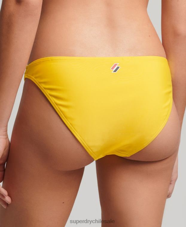 mujer Superdry amarillo braguitas de bikini esenciales 2R68Z3229