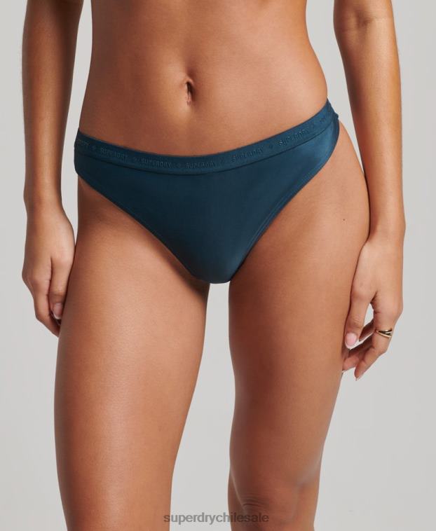 mujer Superdry azul braguita bikini micro elastica reciclada 2R68Z3195