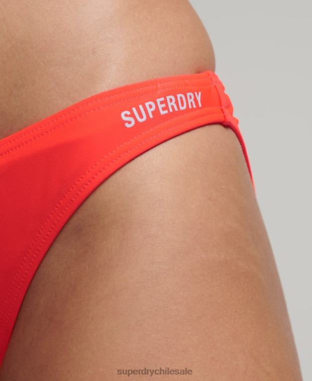 mujer Superdry coral braguitas de bikini esenciales 2R68Z3224