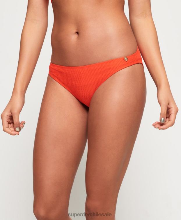 mujer Superdry naranja braguitas de bikini sophia texturizadas 2R68Z3264