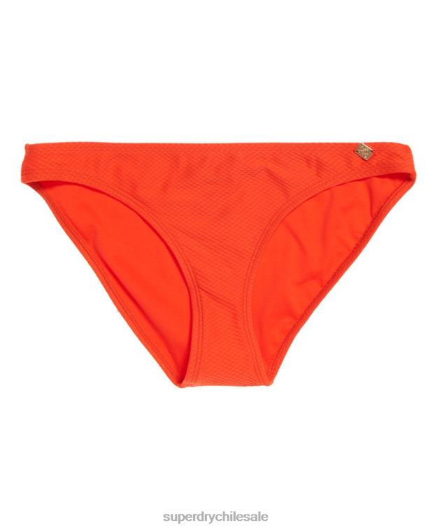 mujer Superdry naranja braguitas de bikini sophia texturizadas 2R68Z3264