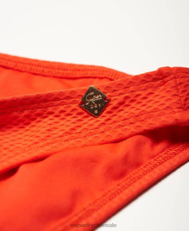 mujer Superdry naranja braguitas de bikini sophia texturizadas 2R68Z3264