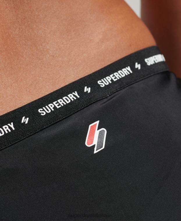 mujer Superdry negro braguita bikini micro elastica reciclada 2R68Z3211