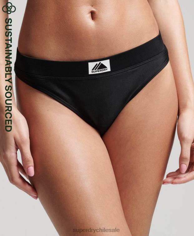 mujer Superdry negro braguita de bikini montaña reciclada 2R68Z3221