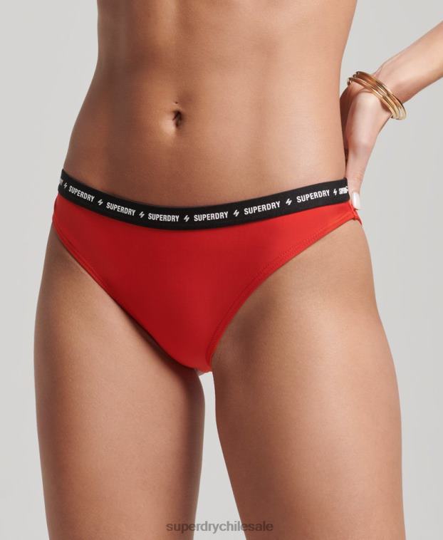 mujer Superdry rojo braguita bikini micro elastica reciclada 2R68Z3217