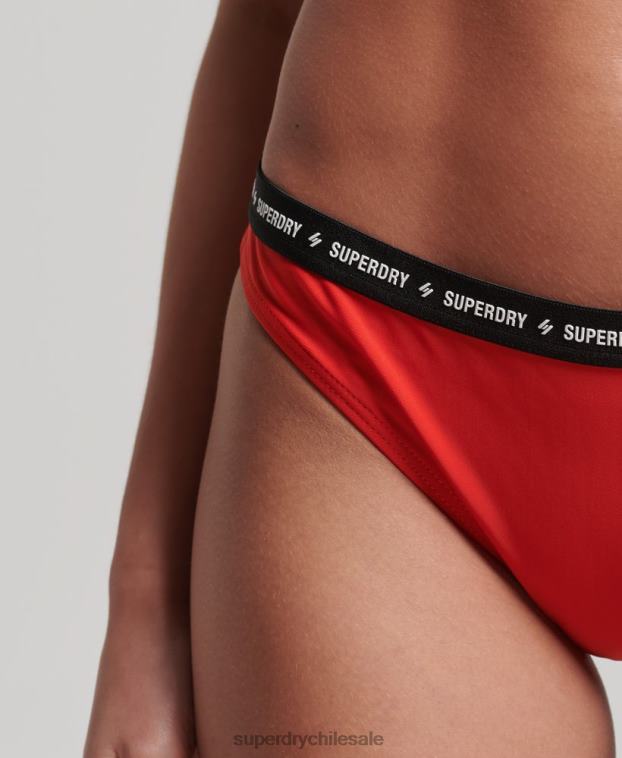 mujer Superdry rojo braguita bikini micro elastica reciclada 2R68Z3217