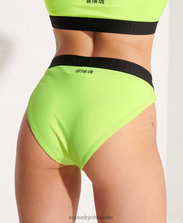 mujer Superdry verde braguita bikini deportivo 2R68Z3247