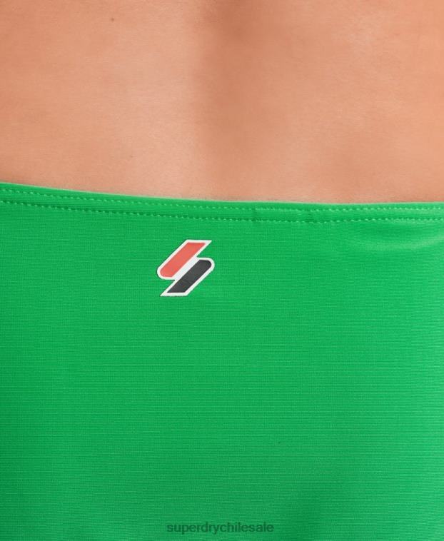 mujer Superdry verde braguitas de bikini esenciales 2R68Z3228