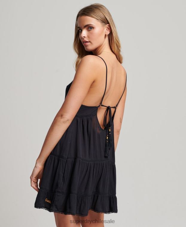 mujer Superdry Armada mini vestido camisero de playa 2R68Z2404